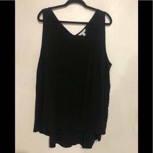 Hi-Low Black Blouse